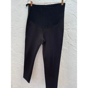 Alina Mae Maternity Womens Belly to Baby Stretch High Waisted Pants Black Sz S